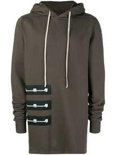 Rick Owens DRKSHDW удлиненная толстовка с капюшоном