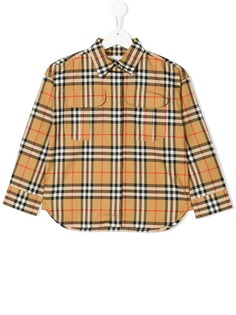 Burberry Kids рубашка в клетку Haymarket