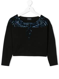 Marcelo Burlon County Of Milan Kids sequinned wings top