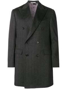 Corneliani пальто с зазубренными лацканами