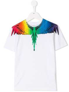 Marcelo Burlon County Of Milan Kids rainbow wings print T-shirt