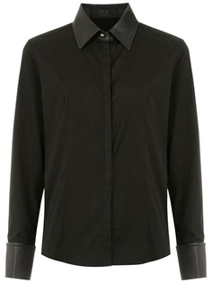 Clé shirt with leather detail