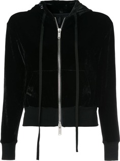 Unravel Project велюровая базовая толстовка на молнии с капюшоном