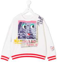 Burberry Kids толстовка Hello My Name Is