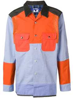 Junya Watanabe MAN куртка-рубашка дизайна пэчворк