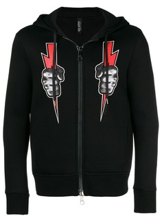 Neil Barrett толстовка Hank of Zeus на молнии с капюшоном