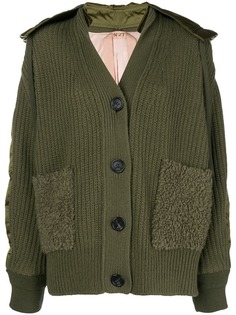 Nº21 куртка-бомбер крупной вязки