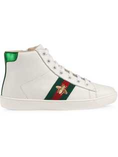 Gucci Kids хайтопы с контрастным дизайном