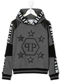 Philipp Plein Junior embroidered hoodie