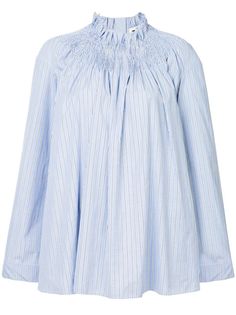 Teija полосатая блузка с широкими рукавами