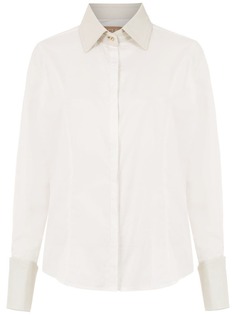 Clé shirt with leather details