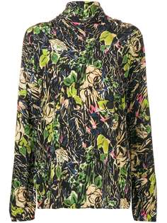 Prada блузка с тропическим принтом