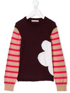 Marni Kids flower intarsia jumper