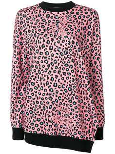 Vivetta свитер асимметричного кроя с леопардовым принтом