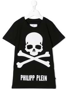 Philipp Plein Junior skull logo T-shirt