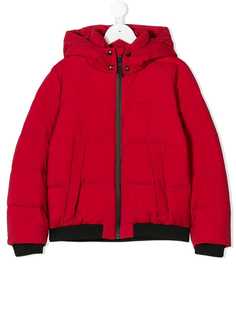 Woolrich Kids пуховая куртка с капюшоном