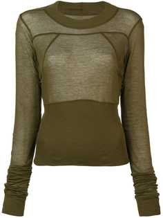 Rick Owens укороченная блузка Plinth