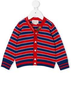 Gucci Kids кардиган в полоску
