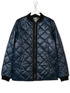 Burberry Kids стеганая куртка-бомбер