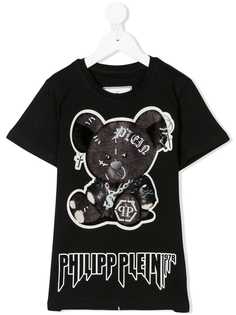 Philipp Plein Junior teddy bear logo T-shirt