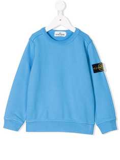 Stone Island Junior толстовка с заплаткой с логотипом