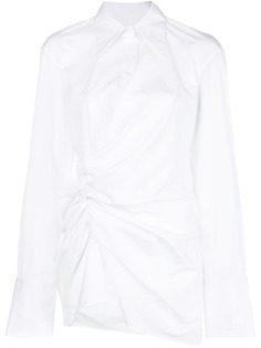 Helmut Lang рубашка со сборкой