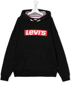 Levis Kids толстовка с капюшоном и принтом логотипа