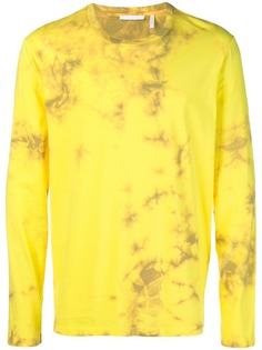 Helmut Lang футболка с принтом тай-дай и логотипом