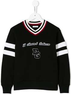 Dolce & Gabbana Kids свитер в университетском стиле