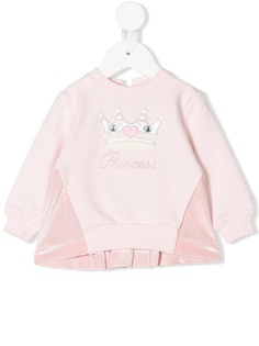 Monnalisa толстовка с вышивкой