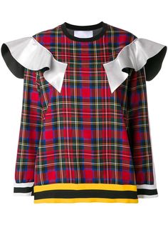 No Ka Oi толстовка в клетку с оборками