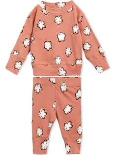 Burberry Kids Flower Print Cotton Four-piece Baby Gift Set
