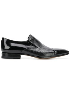 Moreschi contrast toe loafers