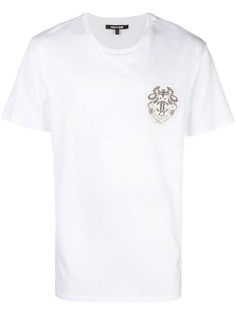 Roberto Cavalli футболка с вышитым логотипом