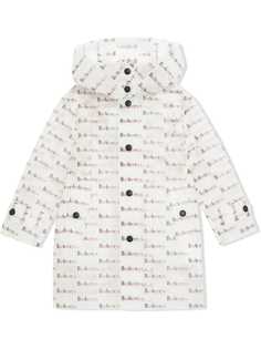 Burberry Kids тренч с принтом логотипа