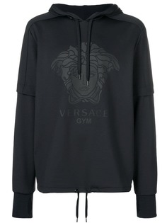 Versace толстовка с капюшоном и логотипом