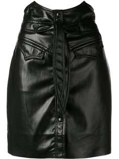 Nanushka юбка мини с завязкой на талии