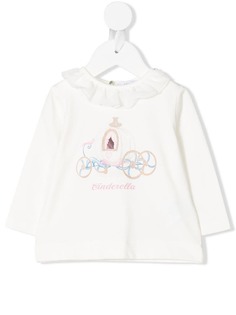 Monnalisa футболка с принтом Cinderella