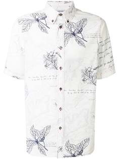 Alexander McQueen рубашка с цветочным принтом