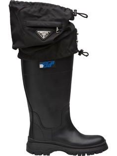 Prada gaiter detail boots