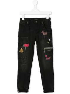Ralph Lauren Kids джинсы скинни с нашивками