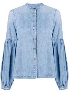 Citizens Of Humanity джинсовая рубашка с присборенными рукавами с манжетами