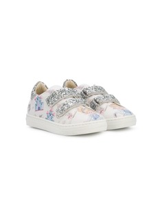 Monnalisa printed embellished sneakers