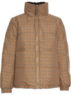 Burberry двусторонняя куртка-пуховик в винтажную клетку