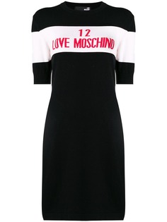 Love Moschino colour-block sweater dress