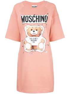 Moschino платье-футболка с принтом