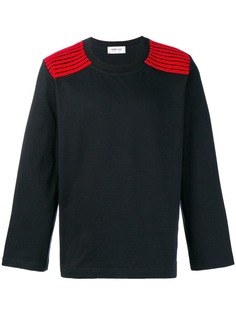 Dima Leu striped shoulders sweatshirt