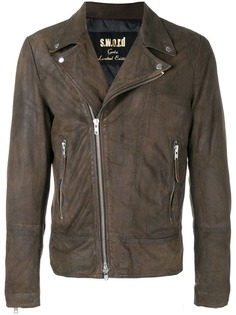 S.W.O.R.D 6.6.44 zipped biker jacket