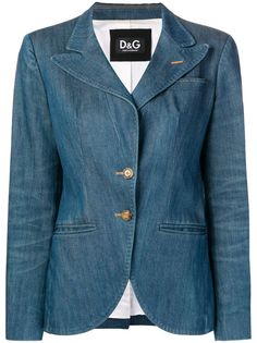Dolce & Gabbana Vintage джинсовый пиджак облегающий