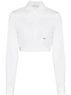 Off-White укороченная рубашка